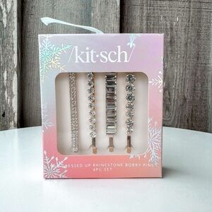 Holiday All Dressed up Rhinestone Bobby Pins 4pc Set